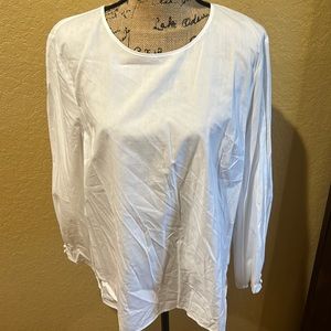 Banana Republic white, long sleeve blouse, XL, like new | offer in description